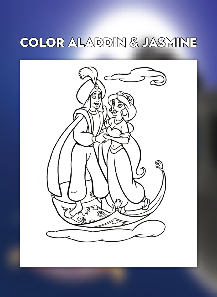 color aladdin and jasmine